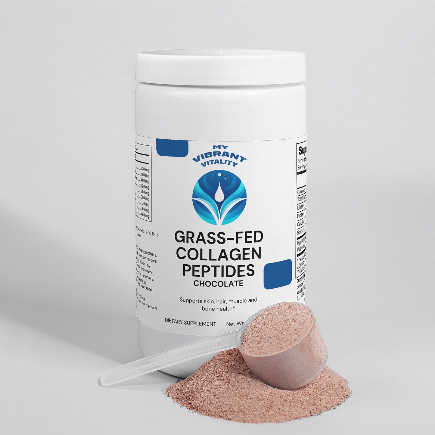 Grass-Fed Collagen Peptides Powder (Chocolate)