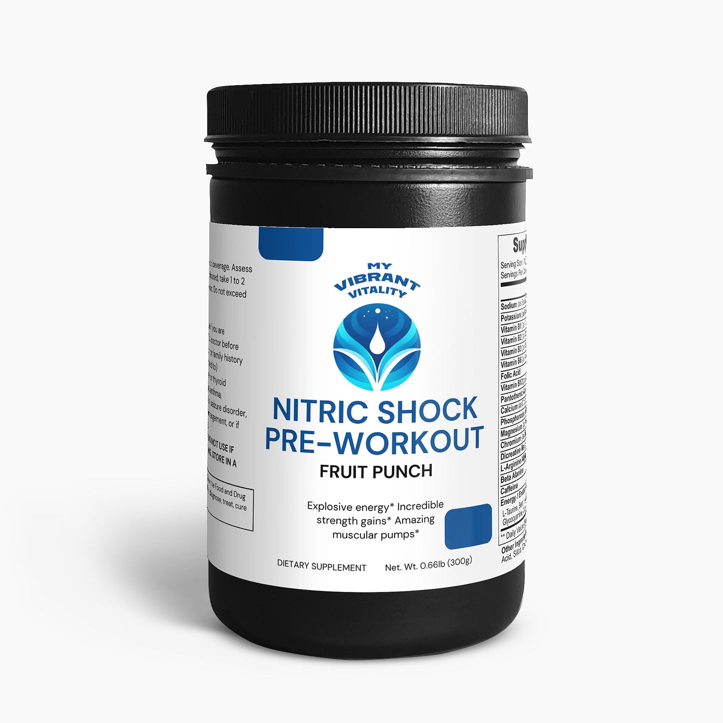 Nitric Shock Pre-Workout Powder (Fruit Punch)